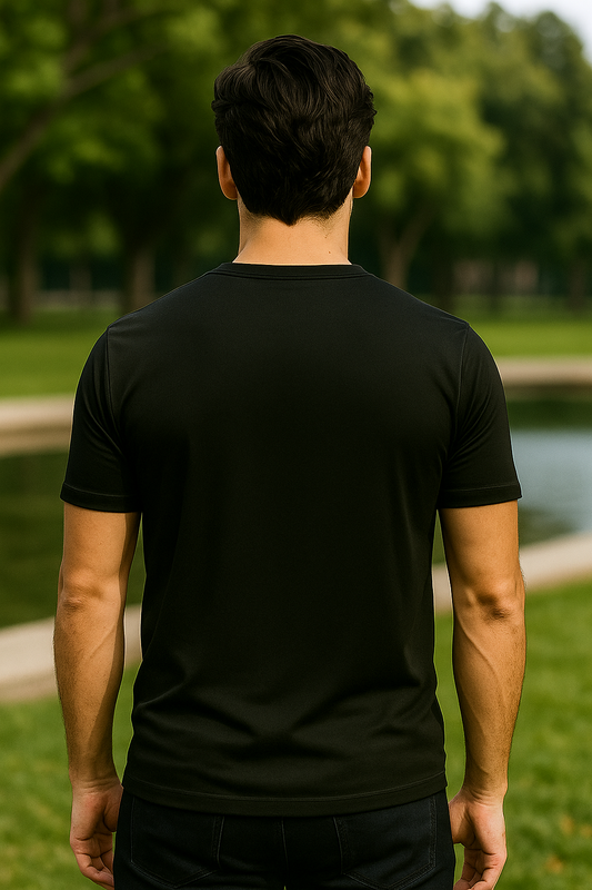 Men’s Urban Tech Graphic Tee – Jet Black
