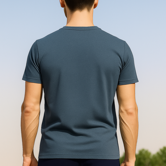 Men’s Essential Crew Neck T-Shirt – Steel Blue